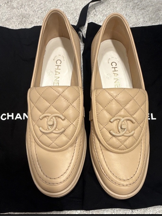 CHANEL Shoes - Chanel Quilted Leather Loafers 38.5